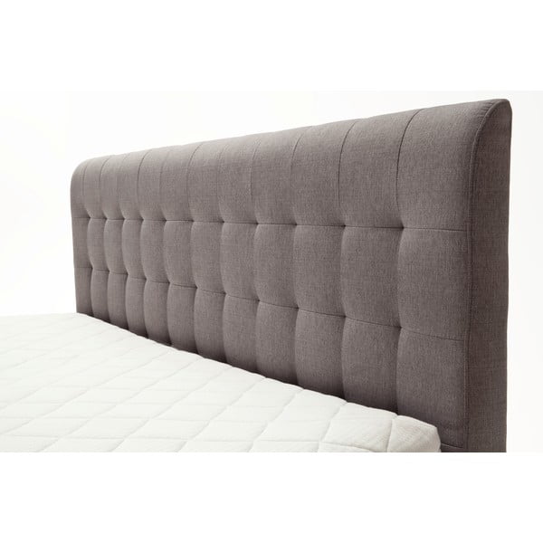 Sivá/hnedá boxspring posteľ 180x200 cm Massello – Meise Möbel-image-1