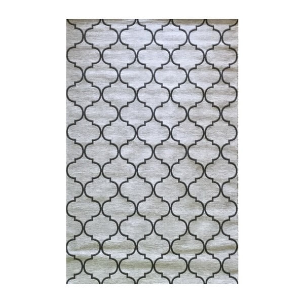 Sivý vysokoodolný koberec Floorita Trellis Grey, 194 x 290 cm