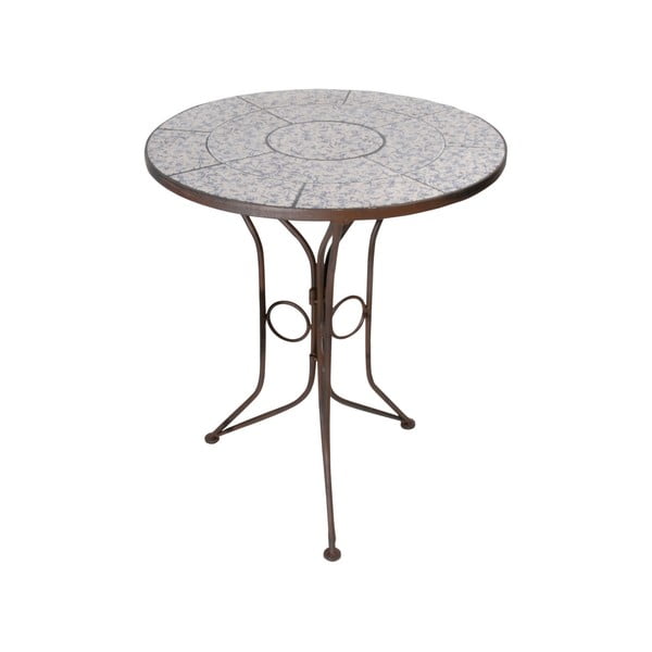 Guľatý stolík s keramickou doskou Ego Dekor