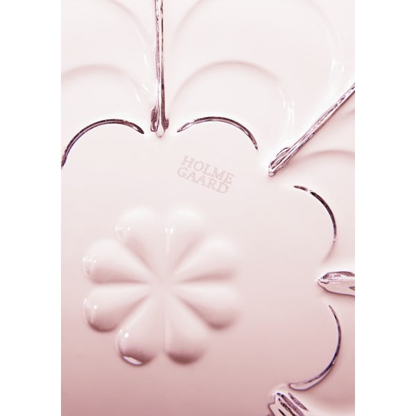 Svetloružové dezertné sklenené taniere v súprave 2 ks ø 16 cm Lily - Holmegaard-image-4