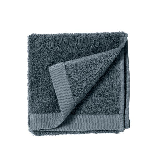 Modrý uterák z froté bavlny Södahl China, 60 x 40 cm-image-2