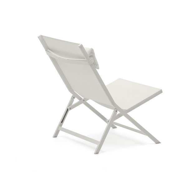 Biele kovové záhradné kreslo Canutells – Kave Home-image-3