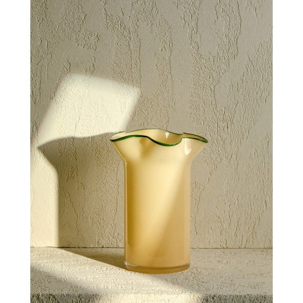Žltá sklenená váza (výška  31 cm) Endasi – Kave Home-image-1
