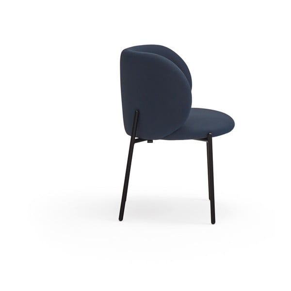 Tmavomodré čalúnené jedálenské kreslá v súprave 2 ks Mogi – Teulat-image-3