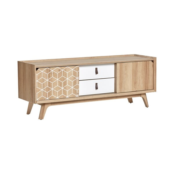 Hnedo-biela TV komoda Marckeric Java-image-2