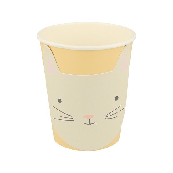 Papierové jednorazové tégliky v súprave 8 ks Cat – Meri Meri-image-4