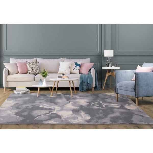 Sivý vlnený koberec 133x180 cm Cirrus – Agnella-image-1