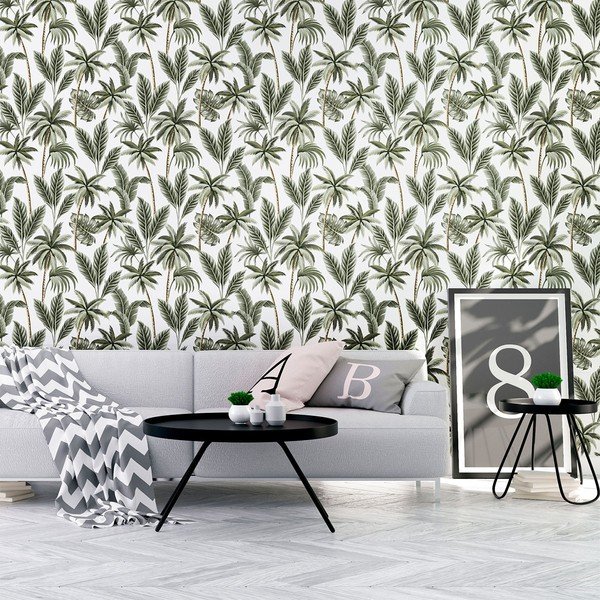 Dekoratívna samolepka na stenu Ambiance Leaves, 60 x 60 cm-image-1