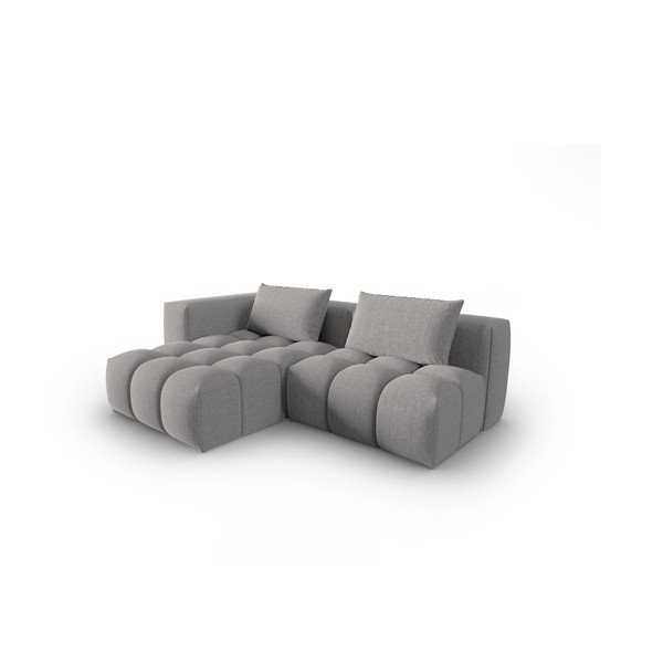 Sivá rohová pohovka (ľavý roh/s leňoškou) Verona – Cosmopolitan Design