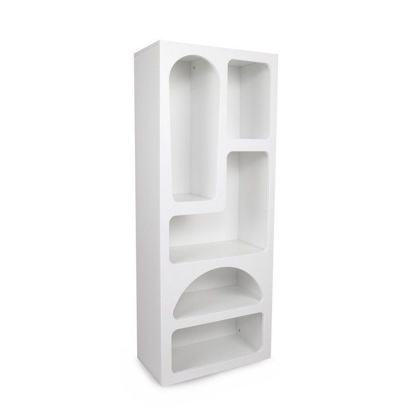 Biela knižnica 60x150 cm Lorin – Kalune Design-image-2