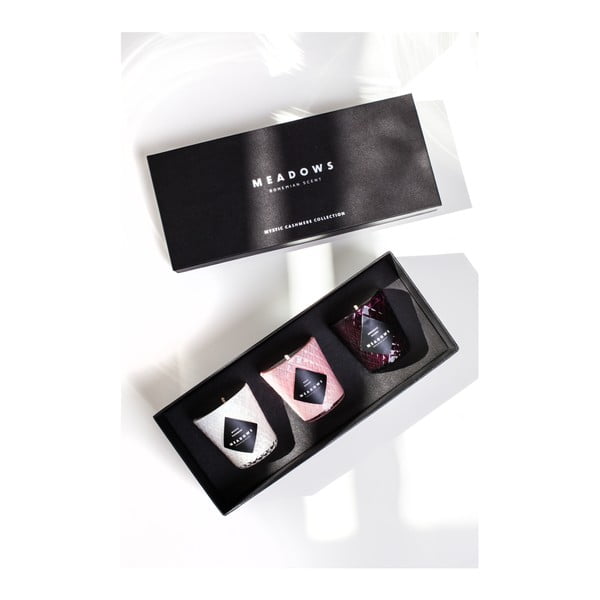 Sada 3 sviečok Meadows Mystic Cashmere Collection-image-2