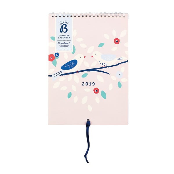 Partnerský nástenný kalendár na rok 2019 Busy B Pretty