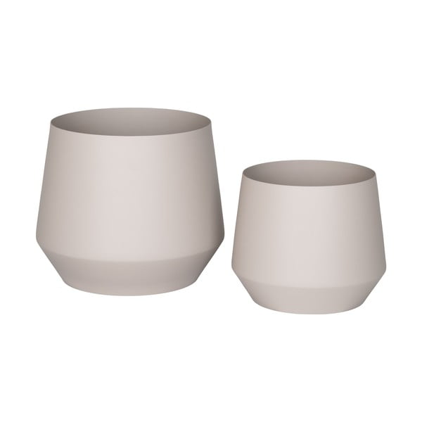 Kovové obaly na kvetináče v súprave 2 ks ø 25 cm Trofa – House Nordic