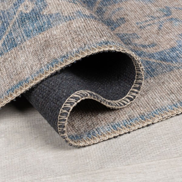 Modrý prateľný koberec 115x170 cm Orelia Global – Flair Rugs-image-2