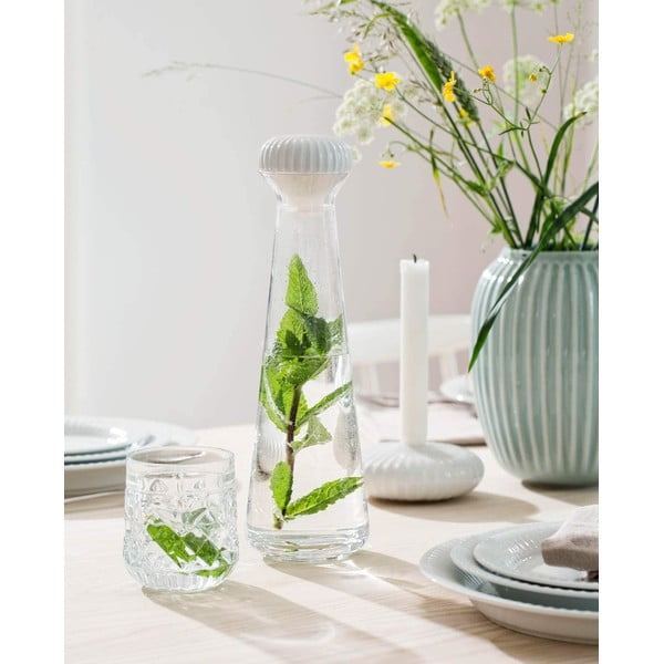 Mentolovomodrá kameninová váza Kähler Design Hammershoi, výška 20 cm-image-1