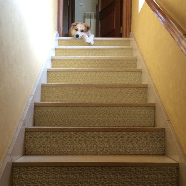 Sada 2 samolepiek na schody Ambiance Stairs Stickers Karyn, 15 × 105 cm