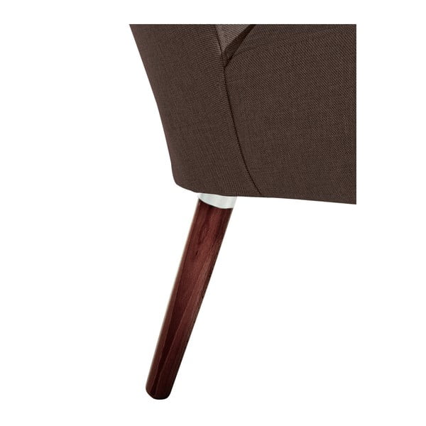 Tmavohnedé kreslo Max Winzer Neele Chocolate Full-image-3