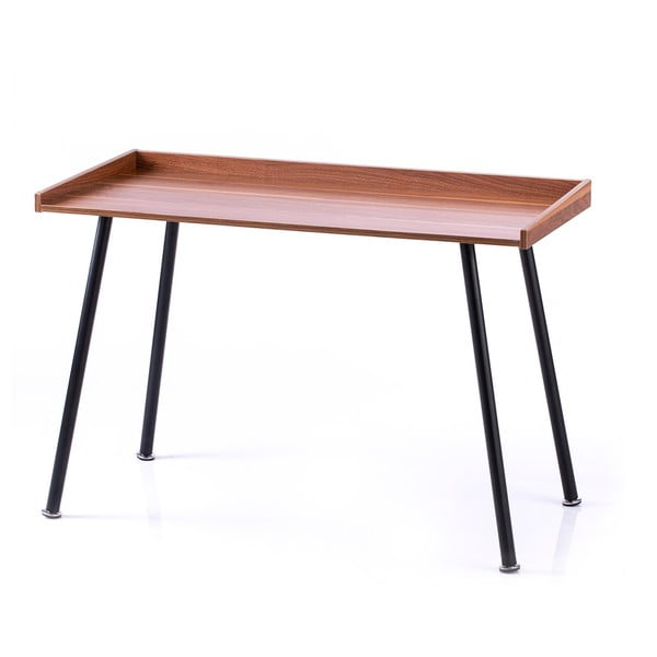 Pracovný stôl s doskou v dekore orechového dreva 52x115 cm Missa – Homede