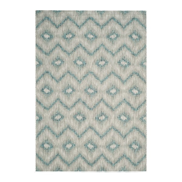 Sivo-modrý koberec vhodný do exteriéru Safavieh Safi, 160 × 231 cm