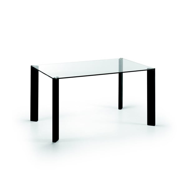 Jedálenský stôl Corner, 140x90cm, čierne nohy
