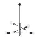 Čierne stropné svetlo Sollux Donato 6