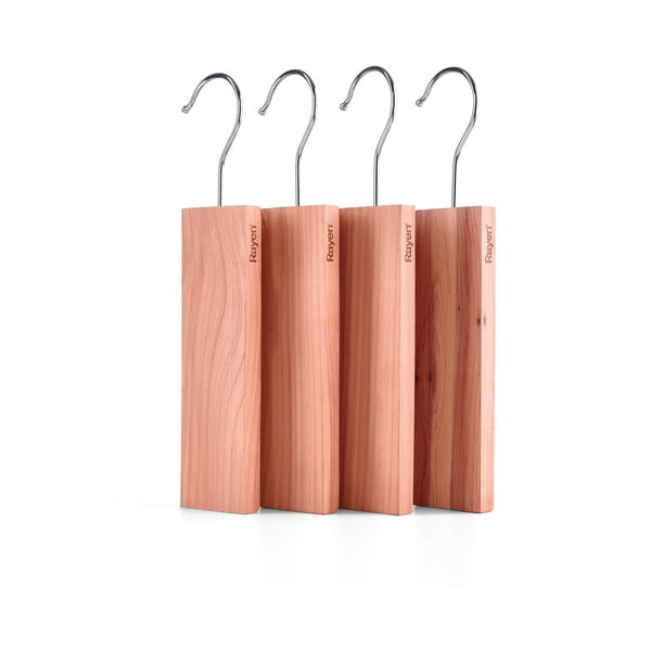 Odpudzovač šatníkových molí 4 ks z cédrového dreva v prírodnej farbe – Rayen