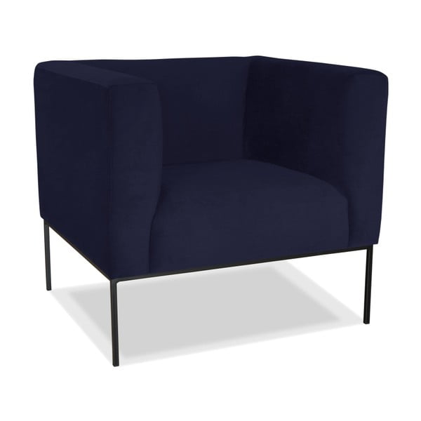 Tmavomodré kreslo Windsor & Co. Sofas Neptune-image-1