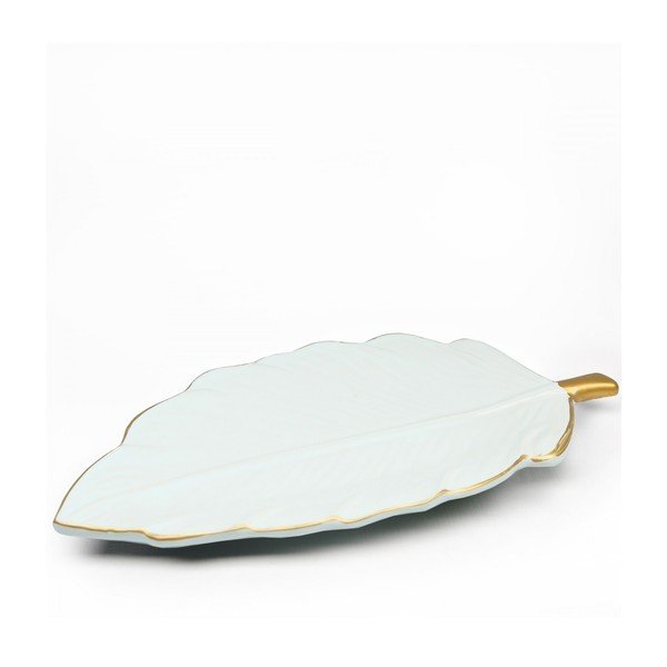 Keramická dekoratívna tácka Leaf – Mioli Decor