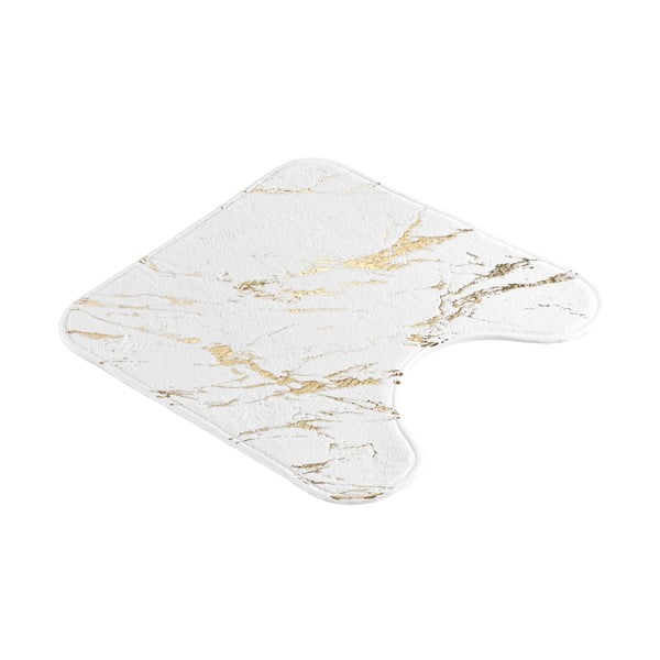 Biela/v zlatej farbe kúpeľňová predložka 45x45 cm Aquamarbre – douceur d'intérieur
