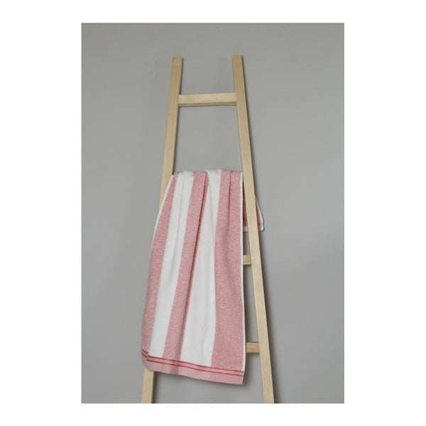 Ružovo-biely bavlnený uterák My Home Plus Spa, 50 × 90 cm
