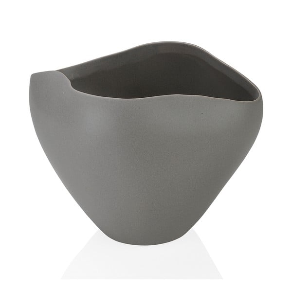 Sivá keramická váza Andrea House Ceramic, 25,5 cm