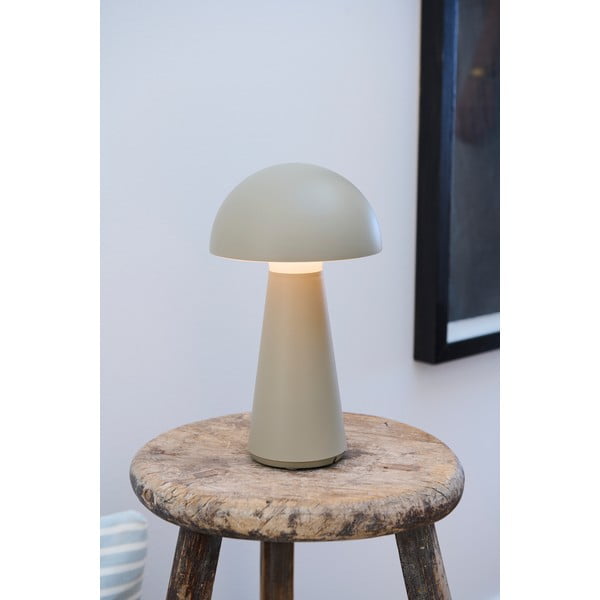 Sivá LED stolová lampa na diaľkové ovládanie (výška 28 cm) Sam – Sirius-image-1