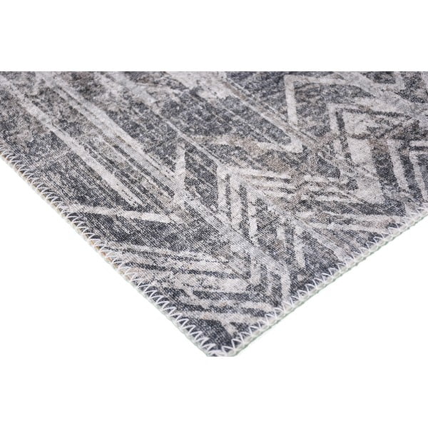 Sivý prateľný koberec behúň 200x80 cm - Vitaus-image-2