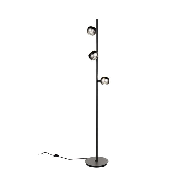 Čierna/v striebornej farbe LED stojacia lampa (výška  150 cm) Orbit – Trio Select-image-3