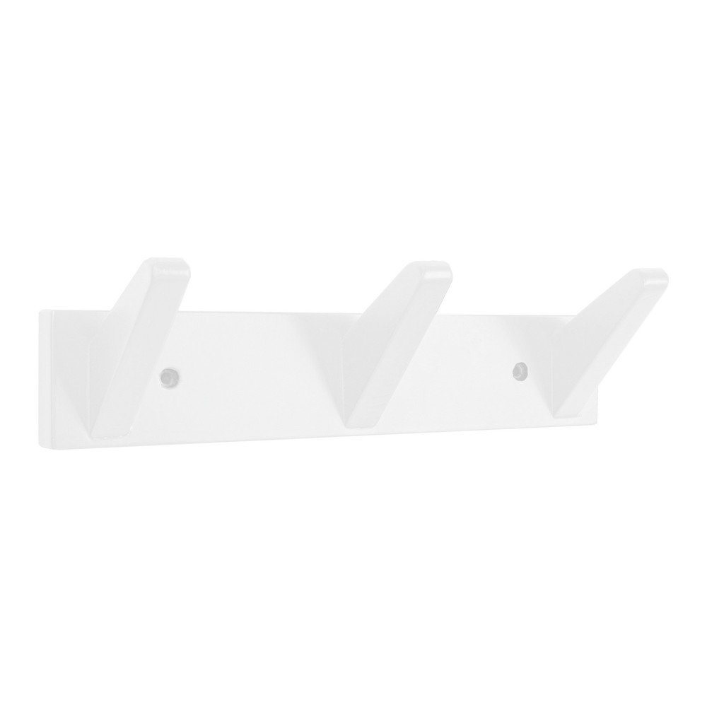 E-shop Biely nástenný vešiak z brezového dreva 31 cm Daiki – Yes Everyday