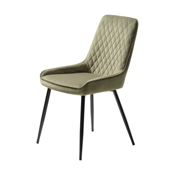 Zelená zamatová jedálenská stolička Milton – Unique Furniture-image-2