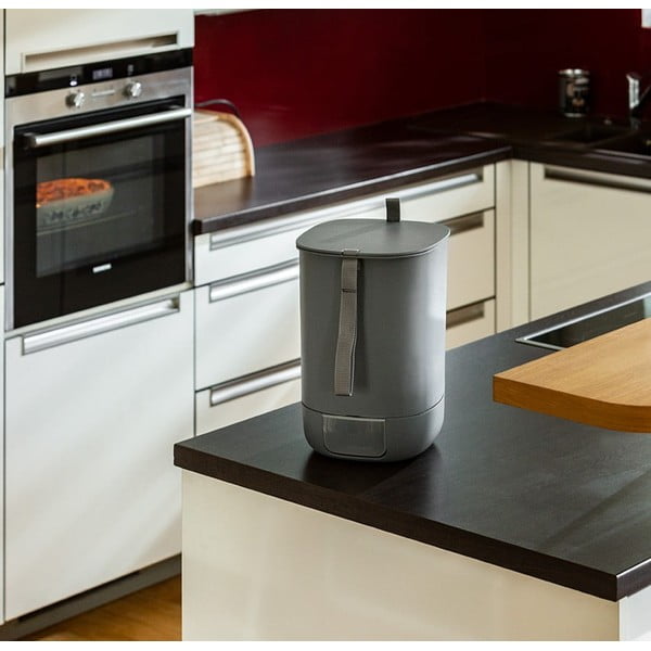 Sivý kompostér 10,6 l Bokashi – Plastia-image-1