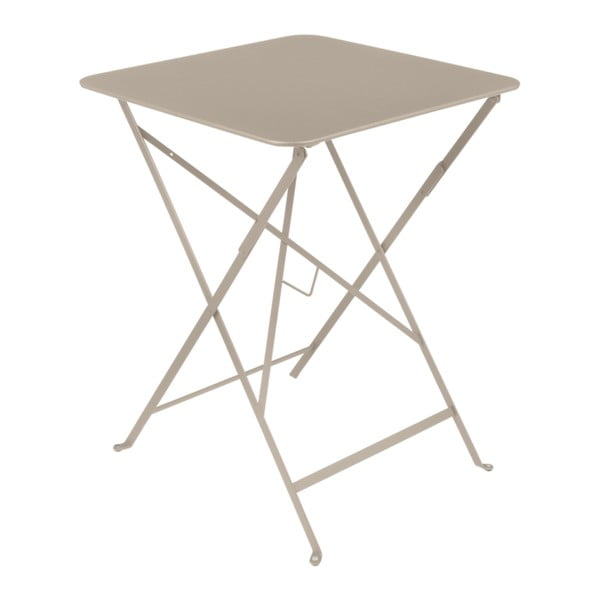 Béžový záhradný stolík Fermob Bistro, 57 × 57 cm