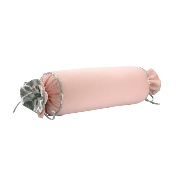 Ružová obliečka na vankúš WeLoveBeds Rose Quarz Candy, Ø 20 × 58 cm-image-1