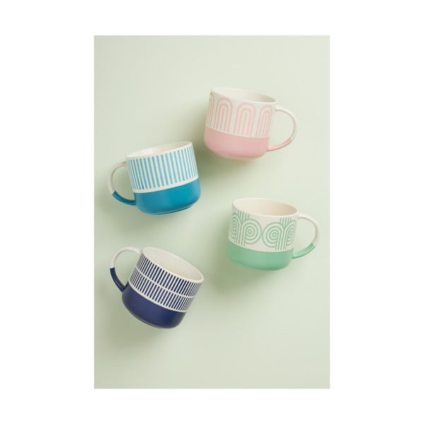 Ružový porcelánový hrnček 400 ml Arches – Maxwell & Williams-image-1