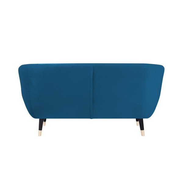 Modrá pohovka s čiernymi nohami Mazzini Sofas Amelie, 158 cm-image-4