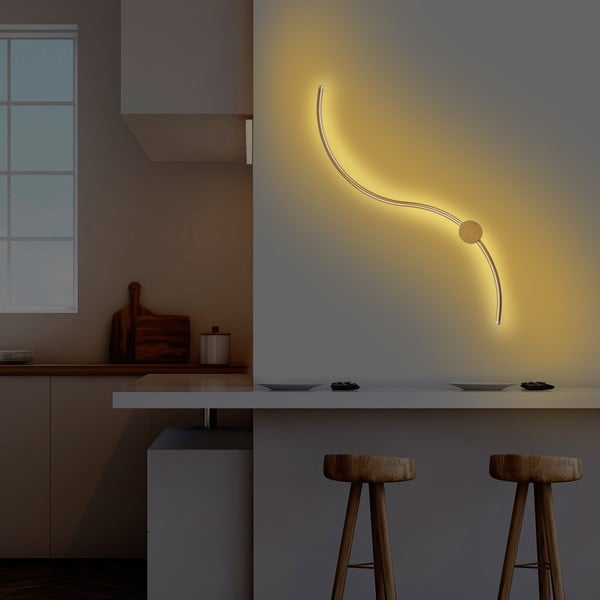 LED nástenné svietidlo v zlatej farbe Uyan – Opviq lights-image-4
