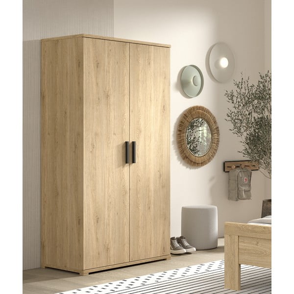 Detská šatníková skriňa v prírodnej farbe 100x199x59 cm Sam – Vipack-image-1