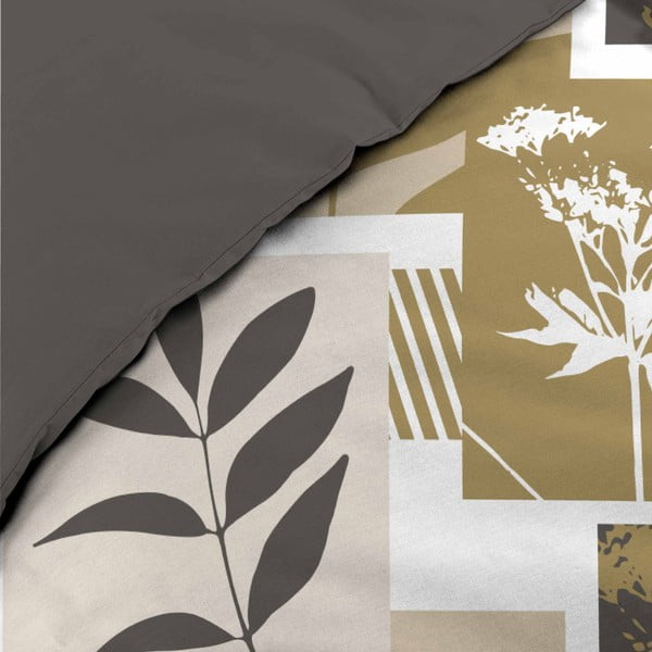 Biele/hnedé bavlnené obliečky na dvojlôžko/predĺžené 240x220 cm Utopia – douceur d'intérieur-image-3