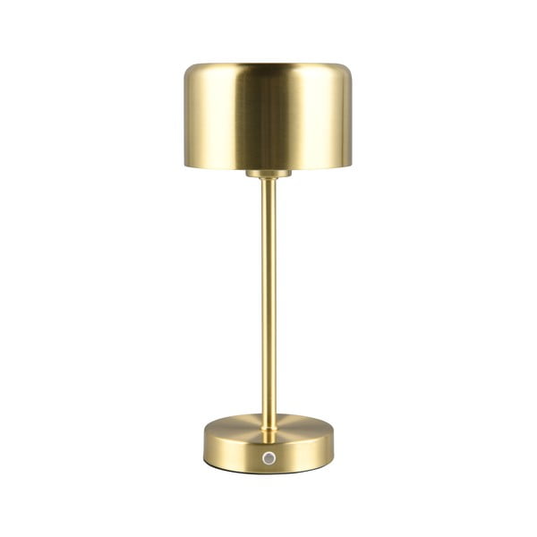 LED stmievateľná stolová lampa v zlatej farbe (výška 30 cm) Jeff – Trio