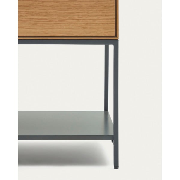 Nízka komoda v dekore duba v prírodnej farbe 97,5x80 cm Vedrana – Kave Home-image-3