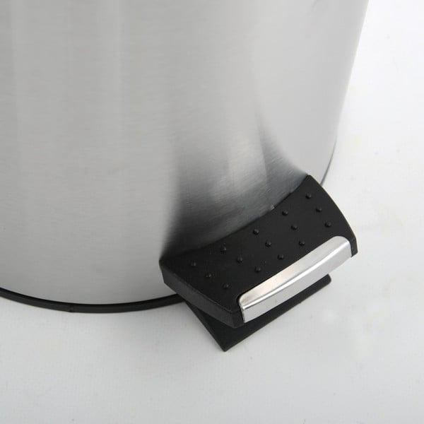 Nášľapný oceľový odpadkový kôš v matne striebornej farbe 5 l Adonis – Spirella-image-4