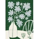 Plagát 30x40 cm Blue Flowers & Red Wine – Anouk van Cleef – The Poster Club