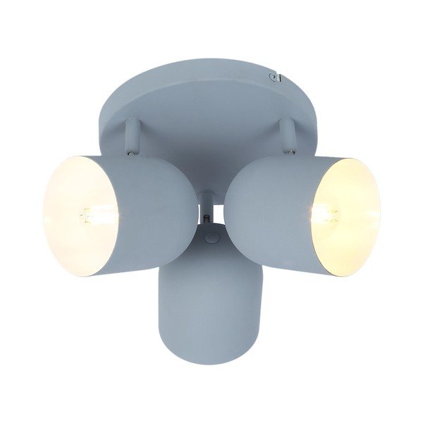 Svetlomodré stropné svietidlo s kovovým tienidlom 32x32 cm Azuro – Candellux Lighting-image-1