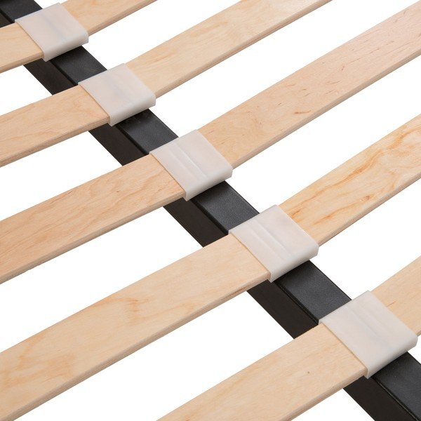 Tmavomodrá posteľ s čiernymi nohami Vivonita Windsor, 140 × 200 cm-image-1